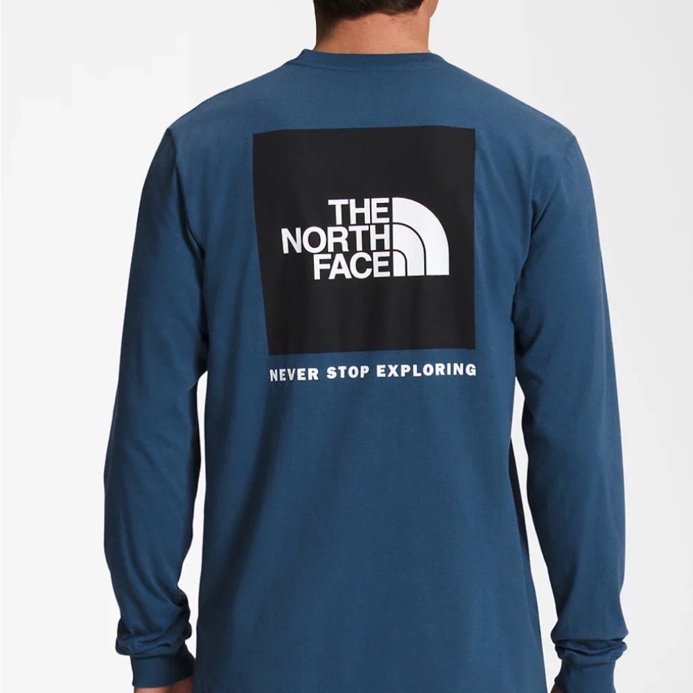 The North Face Men's Deep Blue Long Sleeve Tee